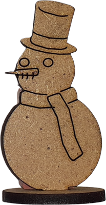 A poser - Bonhomme de neige à peindre